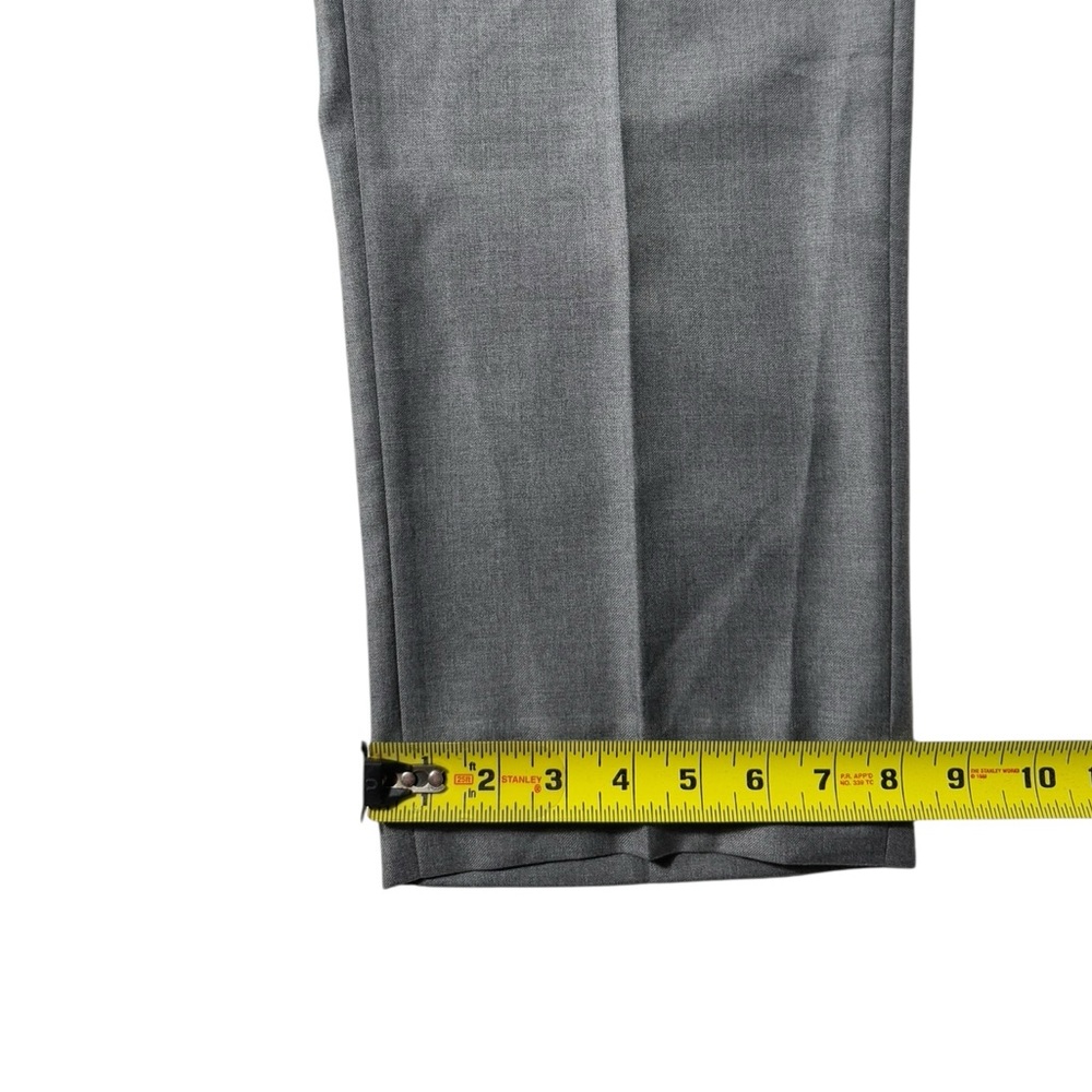 Zanella Devon Men’s Dress Pants Size 36 Gray Quattro Lame Wool Stretch Waistband - Picture 6 of 10